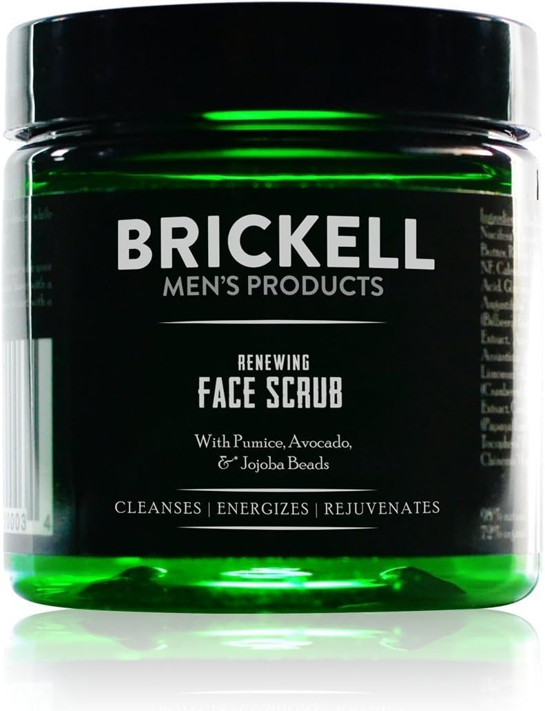 Brickell Men's Renewing Face Scrub for Men