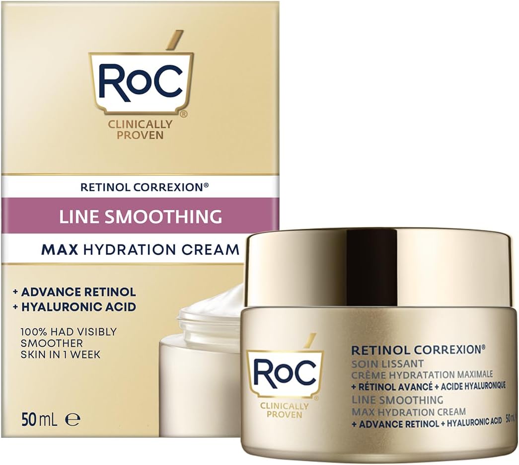 RoC Retinol Correxion Line Smoothing Max Daily Hydration - The new RoC retinol formula - Fragrance free